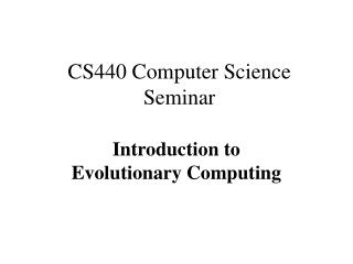 CS440 Computer Science Seminar