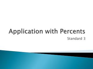Application with Percents
