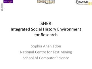 ISHER: Integrated Social History Environment for Research