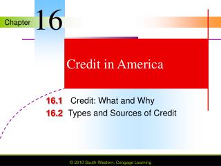 Credit in America