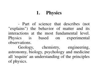 1.	Physics