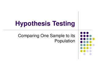 Hypothesis Testing