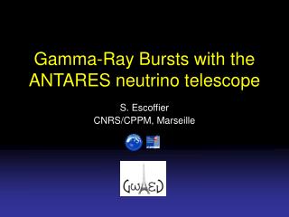 Gamma-Ray Bursts with the ANTARES neutrino telescope