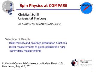 Spin Physics at COMPASS