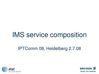 IMS service composition