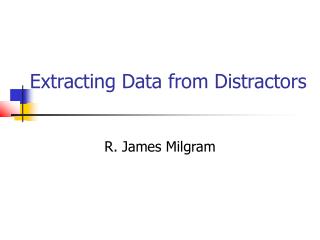 Extracting Data from Distractors