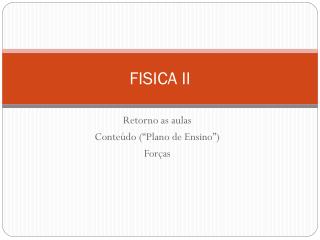 FISICA II