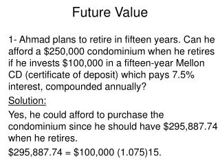 Future Value