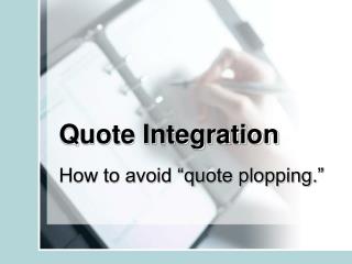 Quote Integration