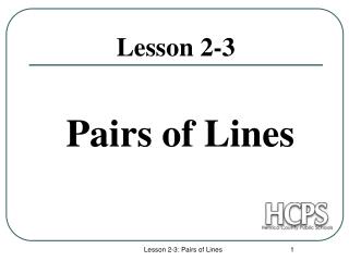 Lesson 2-3