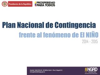 Plan Nacional de Contingencia