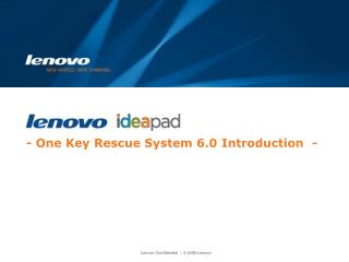 - One Key Rescue System 6.0 Introduction -