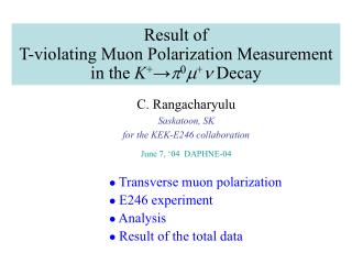 Result of T-violating Muon Polarization Measurement in the K + → p 0 m + n Decay