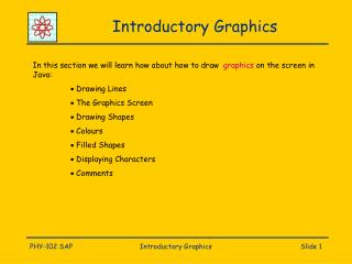 Introductory Graphics