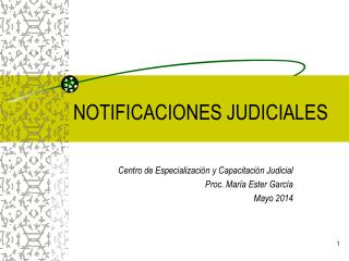 NOTIFICACIONES JUDICIALES