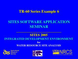 SITES SOFTWARE APPLICATION SEMINAR