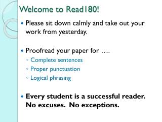 Welcome to Read180!