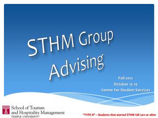 STHM Group Advising