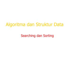 Algoritma dan Struktur Data