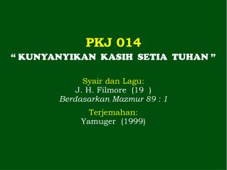 PKJ 014