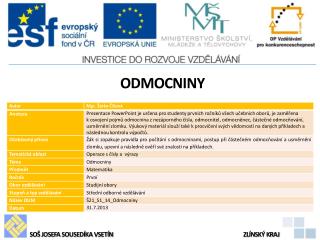 Odmocniny