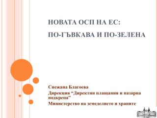 НОВАТА ОСП НА ЕС: ПО-ГЪВКАВА И ПО-ЗЕЛЕНА