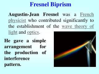 Fresnel Biprism