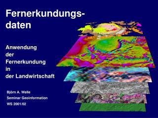 Anwendung der Fernerkundung in der Landwirtschaft