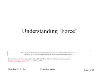 Understanding ‘Force’