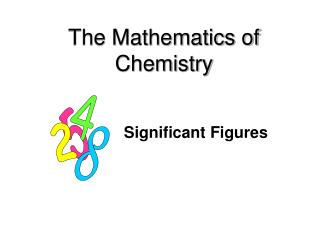 The Mathematics of Chemistry