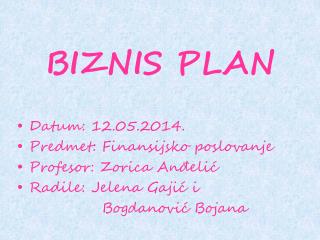 BIZNIS PLAN