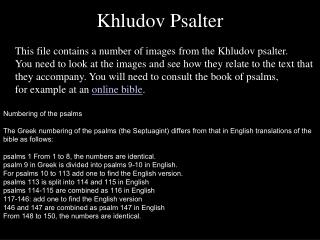 Khludov Psalter