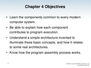 Chapter 4 Objectives