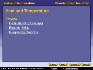 Heat and Temperature