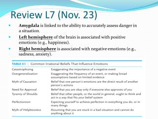 Review L7 (Nov. 23)