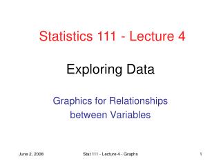 Exploring Data