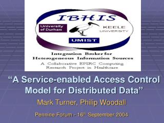 “A Service-enabled Access Control Model for Distributed Data”