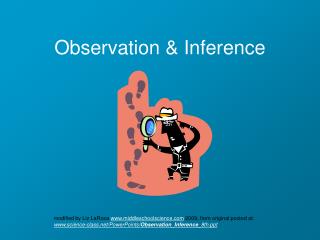 Observation &amp; Inference