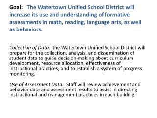 Action Steps (current and future activities that address this goal) F&amp;P Benchmarks and Data Walls