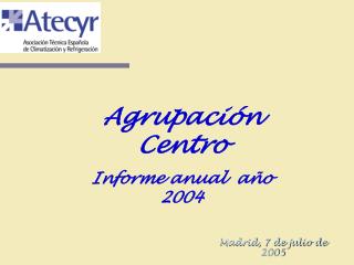 Agrupación Centro Informe anual año 2004