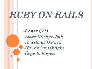 RUBY ON RAILS