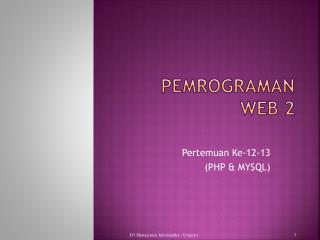 Pemrograman Web 2