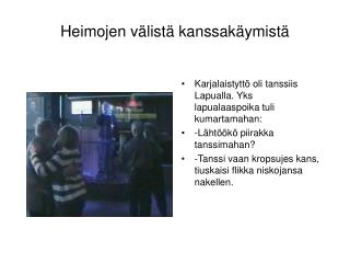 Heimojen välistä kanssakäymistä