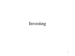 Investing