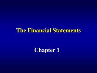 The Financial Statements