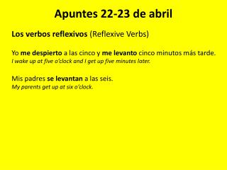 Apuntes 22-23 de abril