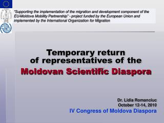 Temporary return of representatives of the Moldovan Scientific Diaspora