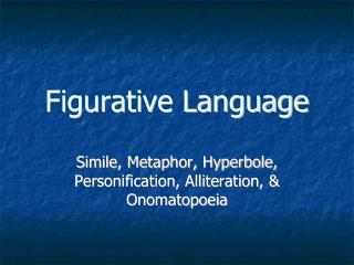 Figurative Language