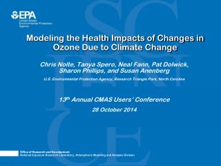 Modeling the Health Impacts of Changes in Ozone Due to Climate Change