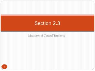 Section 2.3